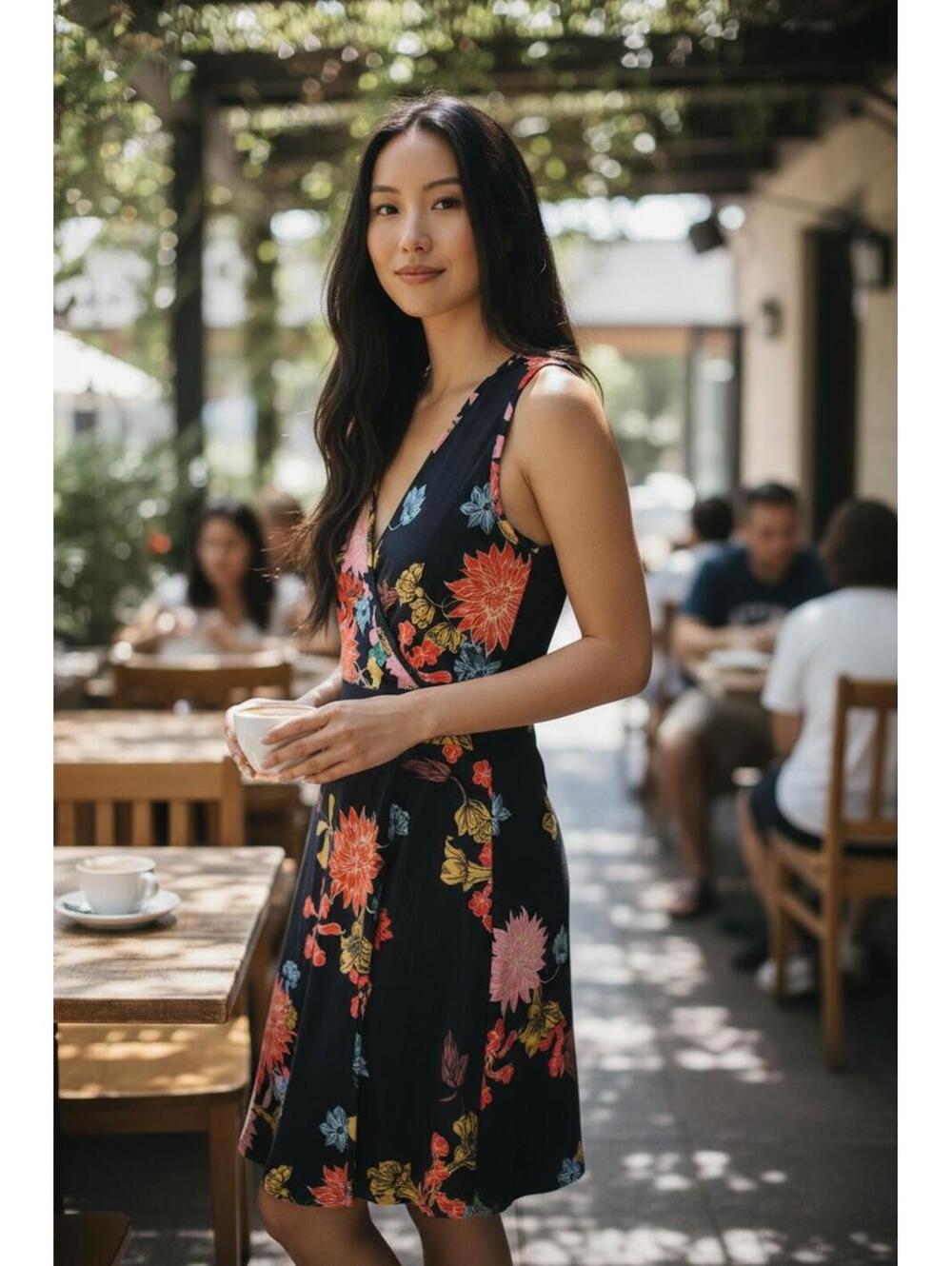 Guberry Floral Sleeveless Dress SZ S